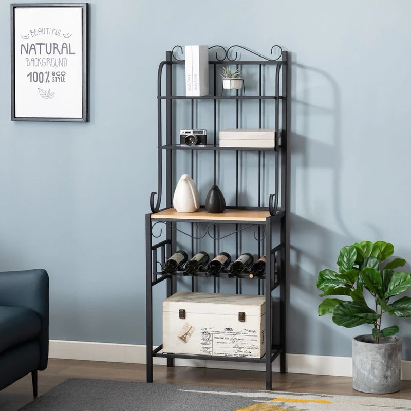 Boraam Praha Metal Bakers Rack With Black Finish 12503 6 Boraam Praha Metal Bakers Rack With Black Finish 12503 - Image 4