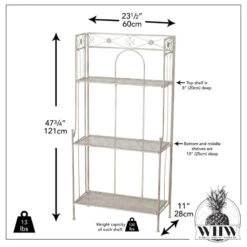 3 Tier Baker's Rack, 23.6" -Kitchen Storage Store 0261d5fc03fdf853 7766 w800 h800 b1 p0