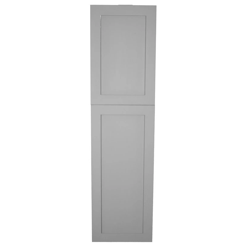Fruitville Shaker Style Frameless Recessed Wood Pantry Cabinet, 14x44, Primed Gr 3 Fruitville Shaker Style Frameless Recessed Wood Pantry Cabinet, 14x44, Primed Gr