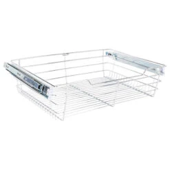 Closet Pullout Basket, Chrome, 16"x17"x6" -Kitchen Storage Store 0401b7b50b34f3b9 9388 w800 h800 b1 p0
