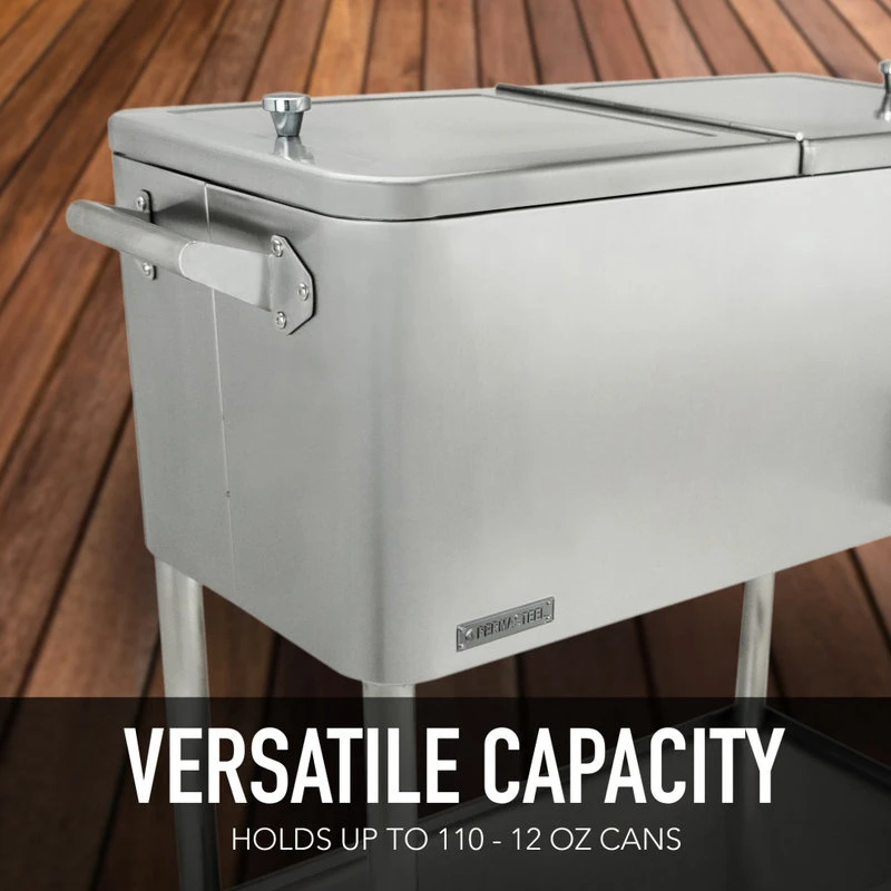 Patio Cooler, Stainless, 80 Qt. 8 Patio Cooler, Stainless, 80 Qt. - Image 6