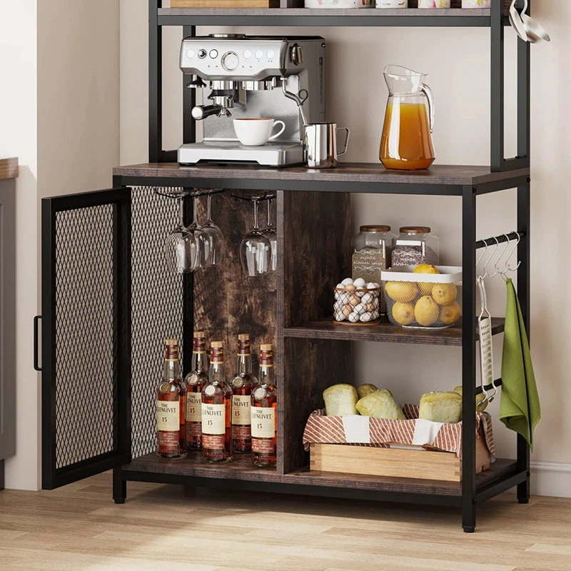 Tribesigns Bakers Rack Hutch, Kitchen Rack With Wine Cabinet And Glass Holder 11 Tribesigns Bakers Rack Hutch, Kitchen Rack With Wine Cabinet And Glass Holder - Image 9