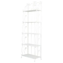 French Country White Metal Bakers Rack 560822 14 French Country White Metal Bakers Rack 560822 -Kitchen Storage Store 05710b6201731f37 7934 w800 h800 b1 p0