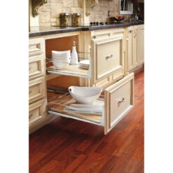 Solid Surface Pull Out Organizer Shelf With Soft Close, Natural, 20.3" -Kitchen Storage Store 05e1268102585a8b 8047 w800 h800 b0 p0