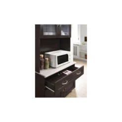 Kitchen Cabinet With 1-Drawer, Chocolate-Gray -Kitchen Storage Store 07b187d90112b6a9 1993 w800 h800 b0 p0
