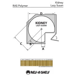 Kidney 1-Shelf Lazy Susan For Corner Base Cabinet, White, 24"W 10 Kidney 1-Shelf Lazy Susan For Corner Base Cabinet, White, 24"W -Kitchen Storage Store 08c1c4890e7a5dd1 8088 w800 h800 b1 p0