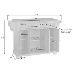 Crosley Alexandria Stainless Steel Top Kitchen Island In Cherry -Kitchen Storage Store 09d138950fb4bb41 8090 w800 h800 b1 p0