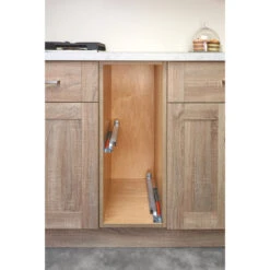 Wood Base Cabinet Utility Pull Out Organizer With Soft Close, 7.5" -Kitchen Storage Store 0a211bbe02585788 8040 w800 h800 b0 p0