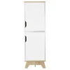 Dahoon Single Kitchen Pantry, Light Oak, White -Kitchen Storage Store 0ac19ac902dec193 3812 w800 h800 b1 p0