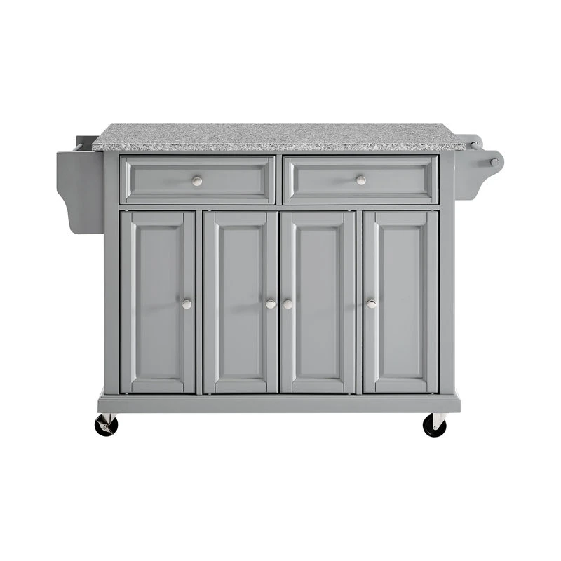 Crosley Solid Granite Top Kitchen Cart/Island, Vintage Grey 3 Crosley Solid Granite Top Kitchen Cart/Island, Vintage Grey