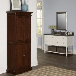 Homestyles Americana Wood Pantry In Brown -Kitchen Storage Store 0e81f55e0400952b 0009 w800 h800 b0 p0