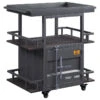ACME Cargo Serving Cart, Antique Walnut & Gunmetal -Kitchen Storage Store 0e91740b0dfa73ab 0689 w800 h800 b1 p0