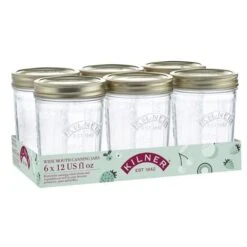 Kilner - Wide Mouth Preserve Jar Set 350ml 6pce