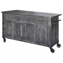 Sawyer Solid Parota Wood Kitchen Island