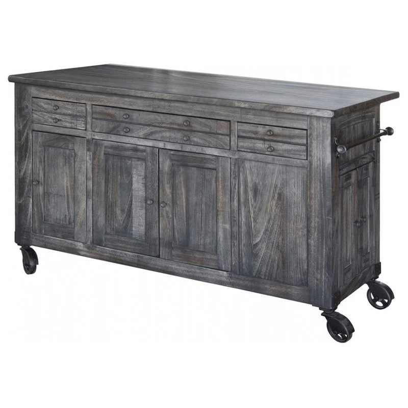 Sawyer Solid Parota Wood Kitchen Island 3 Sawyer Solid Parota Wood Kitchen Island
