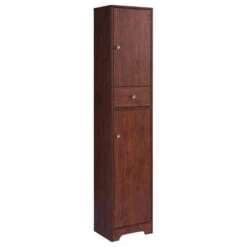 Bowery Hill Contemporary Wood 1-Drawer Pantry In Vintage Walnut 8 Bowery Hill Contemporary Wood 1-Drawer Pantry In Vintage Walnut -Kitchen Storage Store 1891468203a95718 2957 w800 h800 b1 p0