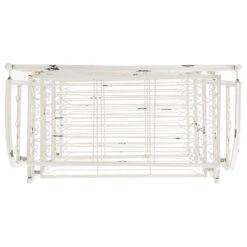 Safavieh Amaris Wrought Iron 4-Tier Outdoor Baker's Rack, Antique White -Kitchen Storage Store 1b91a0d90035ae45 6474 w800 h800 b1 p0