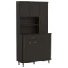 Helis 90 Pantry Cabinet Black Wengue -Kitchen Storage Store 1c31e32102fe247f 4012 w800 h800 b1 p0