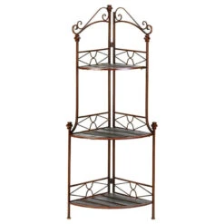 Metal Corner Baker's Rack Shelf Unit -Kitchen Storage Store 1c71d7390f182ee1 8024 w800 h800 b1 p0
