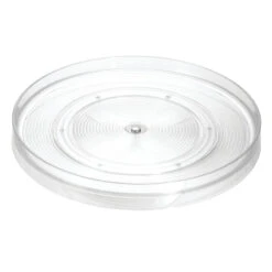 IDesign Linus Turntable Kitchen Organizer, 11", Clear