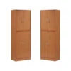 Home Square Kitchen Pantry With 4 Shelf 5 Compartments Set In Cherry (Set Of 2) -Kitchen Storage Store 2121435c015540dc 1279 w800 h800 b1 p0