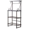 Kalamazoo 4 Tier Free Standing Kitchen Bakers Rack, Pewter Metal/Black Wood 2 Kalamazoo 4 Tier Free Standing Kitchen Bakers Rack, Pewter Metal/Black Wood -Kitchen Storage Store 21b13d9d0c75b741 0264 w800 h800 b1 p0
