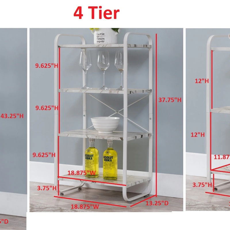 Liese 3-Piece White Transitional Storage Organizer Set 5 Liese 3-Piece White Transitional Storage Organizer Set - Image 3