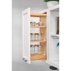 Wood Wall Cabinet Pull Out Organizer For 30" H Cabinets With BB Soft Close, 6.5" -Kitchen Storage Store 23c11ac7025857b2 8005 w800 h800 b0 p0