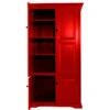 Double Wide Kitchen Pantry Cabinet, Persimmon Red 2 Double Wide Kitchen Pantry Cabinet, Persimmon Red -Kitchen Storage Store 2421e5710362b1f2 2814 w800 h800 b1 p0