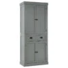 Gymax Kitchen Cabinet Pantry Cupboard Freestanding W/Shelves Grey -Kitchen Storage Store 249144150067518a 6914 w800 h800 b1 p0
