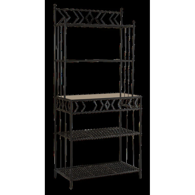Mason Metal 5-Tier Baker's Rack, Black 4 Mason Metal 5-Tier Baker's Rack, Black - Image 2