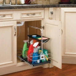 Rev-A-Shelf 544-10C-1 544 Series Removable Under Sink Caddy - Chrome