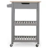 Tattnall Dade Kitchen Cart With Wheels, Grey/Natural 2 Tattnall Dade Kitchen Cart With Wheels, Grey/Natural -Kitchen Storage Store 29914cfb0fc68505 0935 w800 h800 b1 p0