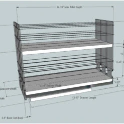 222x2x14 Spice Rack Drawer, Cream 13 222x2x14 Spice Rack Drawer, Cream -Kitchen Storage Store 2b81ec95098b55b6 4999 w800 h800 b0 p0