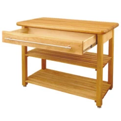 Catskill French Country Butcher Block Harvest Work Table In Natural -Kitchen Storage Store 2ba144a9053fe350 3635 w800 h800 b1 p0