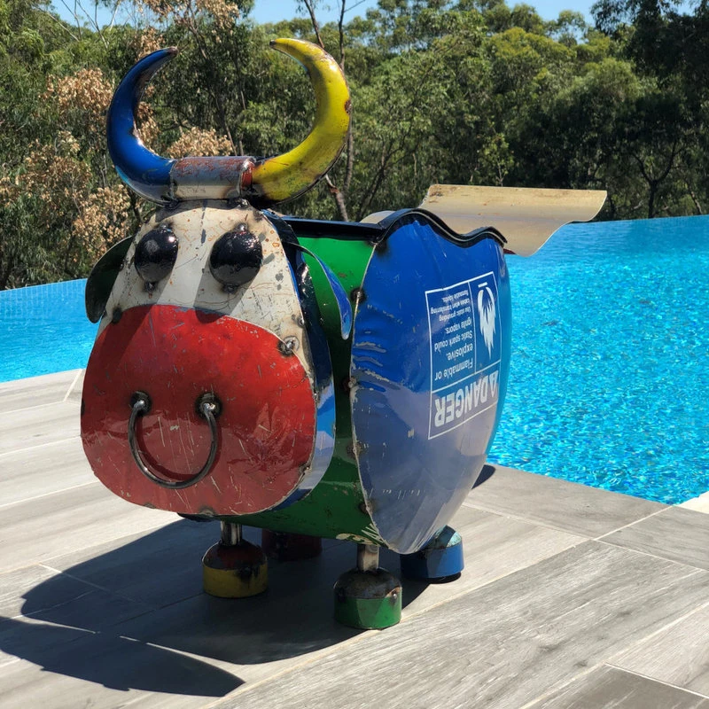 Barnyard Bull Decorative Cooler 4 Barnyard Bull Decorative Cooler - Image 2