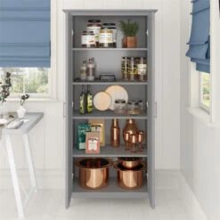 Key West Kitchen Pantry Cabinet In Cape Cod Gray - Engineered Wood 9 Key West Kitchen Pantry Cabinet In Cape Cod Gray - Engineered Wood -Kitchen Storage Store 2cd160ba00fa494e 8747 w800 h800 b0 p0