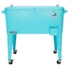 Permasteel 80 Quart Portable Rolling Patio Cooler, Turquoise -Kitchen Storage Store 2e819cab00ae8549 3351 w800 h800 b1 p0