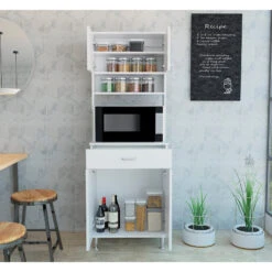 FM FURNITURE Bay Area Pantry, White -Kitchen Storage Store 3041bdf903515870 1831 w800 h800 b0 p0