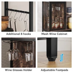 Tribesigns Bakers Rack Hutch, Kitchen Rack With Wine Cabinet And Glass Holder 17 Tribesigns Bakers Rack Hutch, Kitchen Rack With Wine Cabinet And Glass Holder -Kitchen Storage Store 3391ac1003ef3200 8528 w800 h800 b1 p0