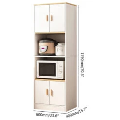 Farmhouse Kitchen Shelf, Walnut For Microwave, Walnut -Kitchen Storage Store 33a11ba102cbf03c 4566 w800 h800 b1 p0