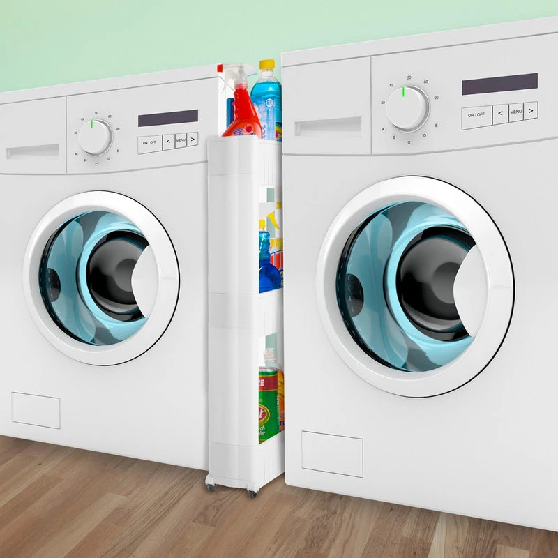 Everyday Home Three Tier Slim Slide Out Pantry On Rollers 5 Everyday Home Three Tier Slim Slide Out Pantry On Rollers - Image 3