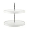 Polymer Full Circle 2-Shelf Lazy Susan For Corner Base Cabinets, White, 28"W 1 Polymer Full Circle 2-Shelf Lazy Susan For Corner Base Cabinets, White, 28"W -Kitchen Storage Store 33f1283f0e7cb6b8 8084 w800 h800 b1 p0