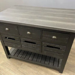Barlow Crate Kitchen Island Rustic Black And Zinc Top -Kitchen Storage Store 341166300262f980 8502 w800 h800 b0 p0
