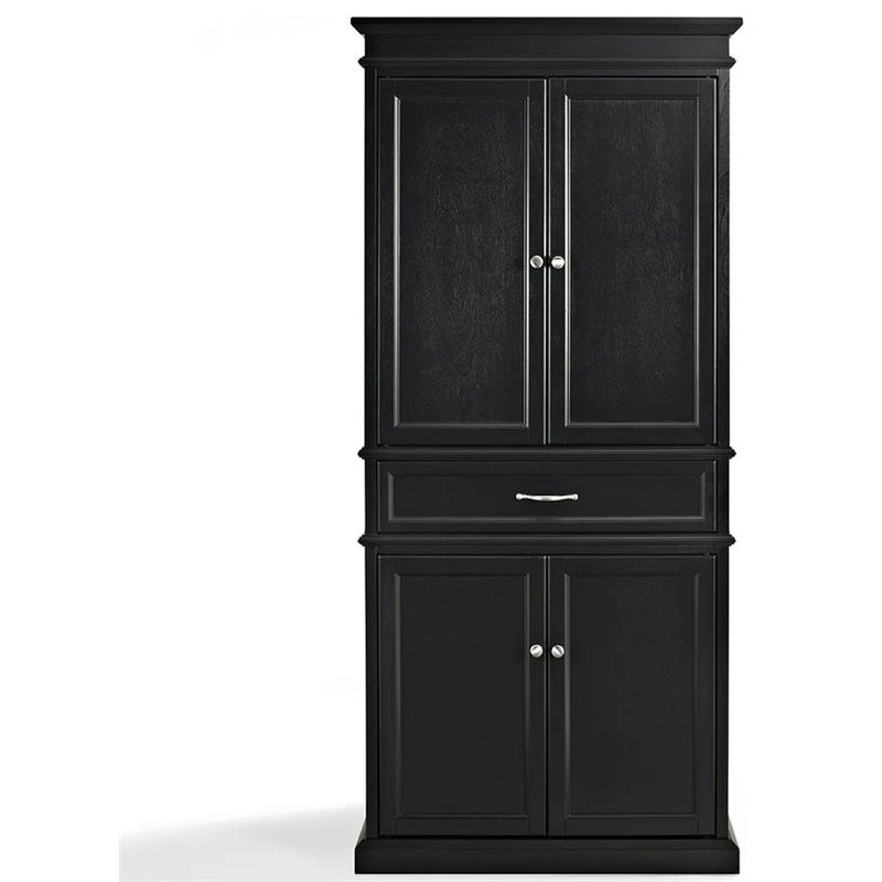 Crosley Parsons 4 Door Classic Pantry In Black 5 Crosley Parsons 4 Door Classic Pantry In Black - Image 3