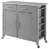 Crosley Savannah Stainless Steel Top Full-Size Kitchen Island Cart, Gray 1 Crosley Savannah Stainless Steel Top Full-Size Kitchen Island Cart, Gray -Kitchen Storage Store 34d1dddb0f73b845 4547 w800 h800 b1 p0