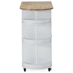 Chloe Kitchen Cart With Wheels, White And Natural -Kitchen Storage Store 35f1e85e0f905aef 6090 w800 h800 b1 p0