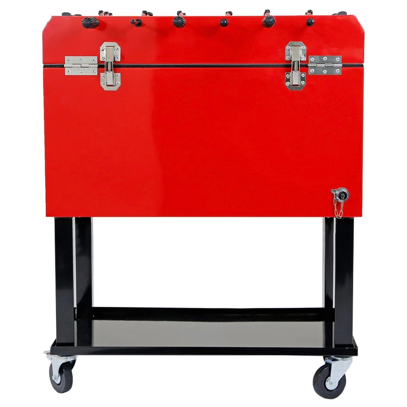 Clevr 68 Quart Rolling Foosball Cooler Ice Chest 6 Clevr 68 Quart Rolling Foosball Cooler Ice Chest - Image 4