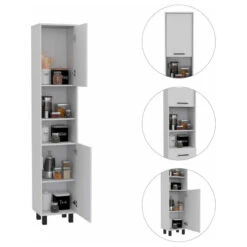 FM FURNITURE Sheffield Pantry Cabinet, White 14 FM FURNITURE Sheffield Pantry Cabinet, White -Kitchen Storage Store 39313dab0351586f 1831 w800 h800 b1 p0