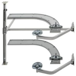 Solid Surface 2-Shelf Blind Corner Organizer For Blind Left Cabinet, Gray, 33" -Kitchen Storage Store 3b0150a1025859eb 8040 w800 h800 b1 p0